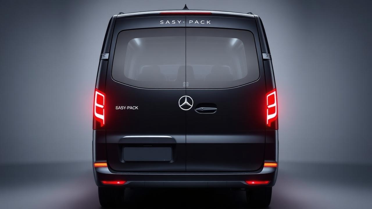 Nouvelle Mercedes Classe V 2026 — vue arrière